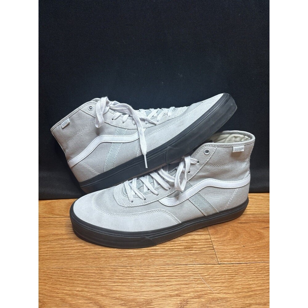Vans Gilbert Crockett High Light Grey Skate Sneakers Trainers Mens Size 13